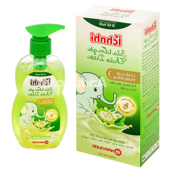 Sữa tắm gội Thảo Dược Ích Nhi giảm hăm da, rôm sảy cho bé chai 200ml