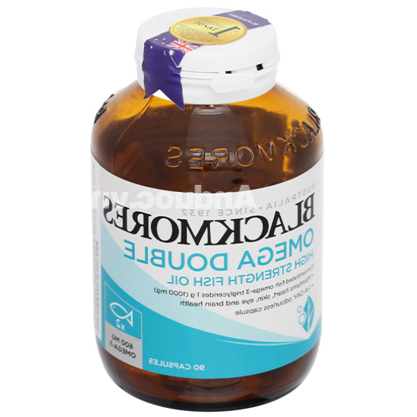 Dầu cá Blackmores Omega Double High Strength Fish Oil bổ sung omega 3 chai 90 viên