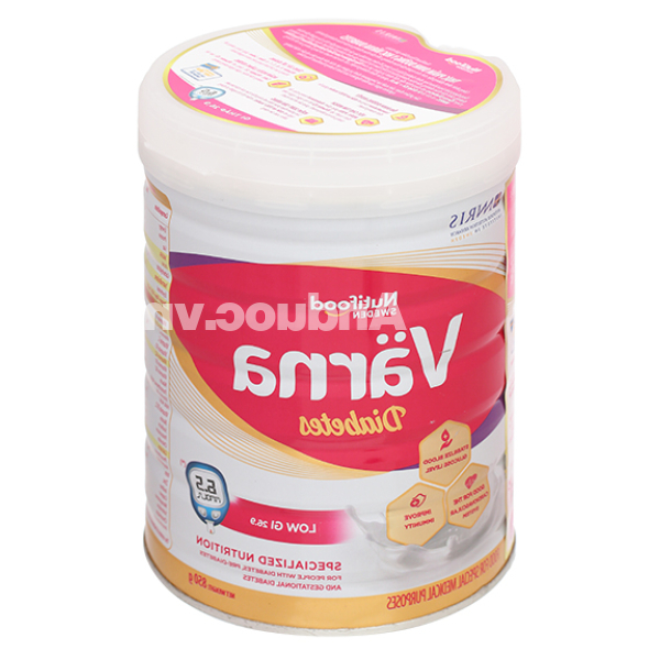 Sữa bột Nutifood Varna Diabetes bổ sung dinh dưỡng cho người bệnh tiểu đường lon 850g